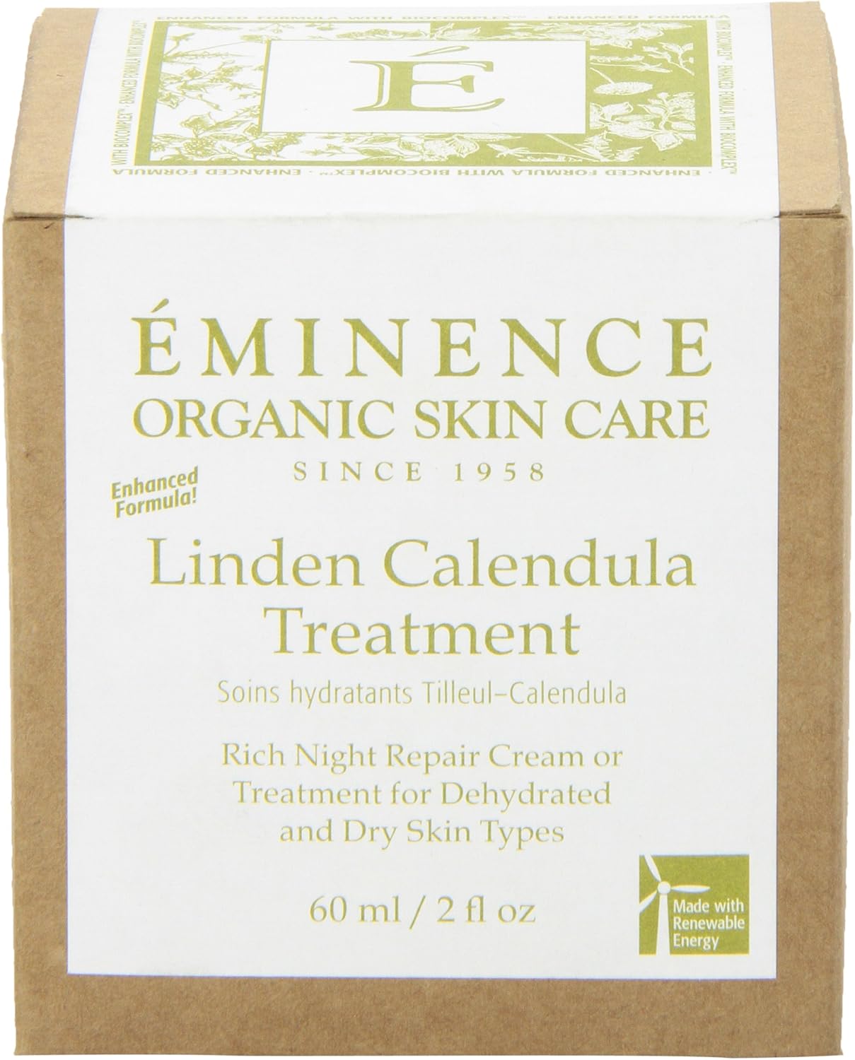 Eminence Linden Calendula 2Oz Treatment Cream - Hydrating Moisturizer For Sensitive & Dry Skin : Beauty & Personal Care