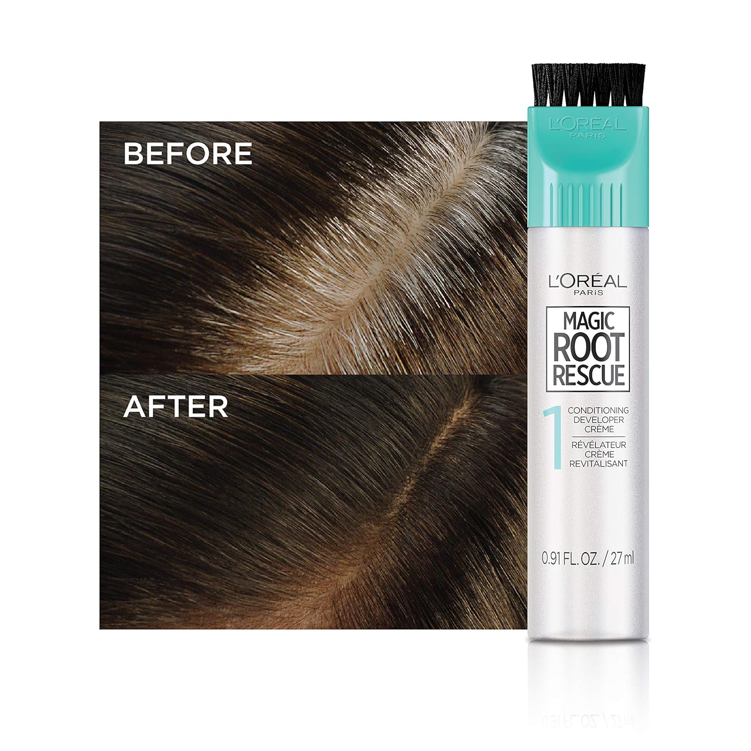 L'Oreal Paris Magic Root Rescue 10 Minute Root Hair Coloring Kit, Permanent Hair Color with Quick Precision Applicator, 100 percent Gray Coverage, 5G Medium Golden Brown, 1 kit (Packaging May Vary) : Chemical Hair Dyes : Beauty & Personal Care