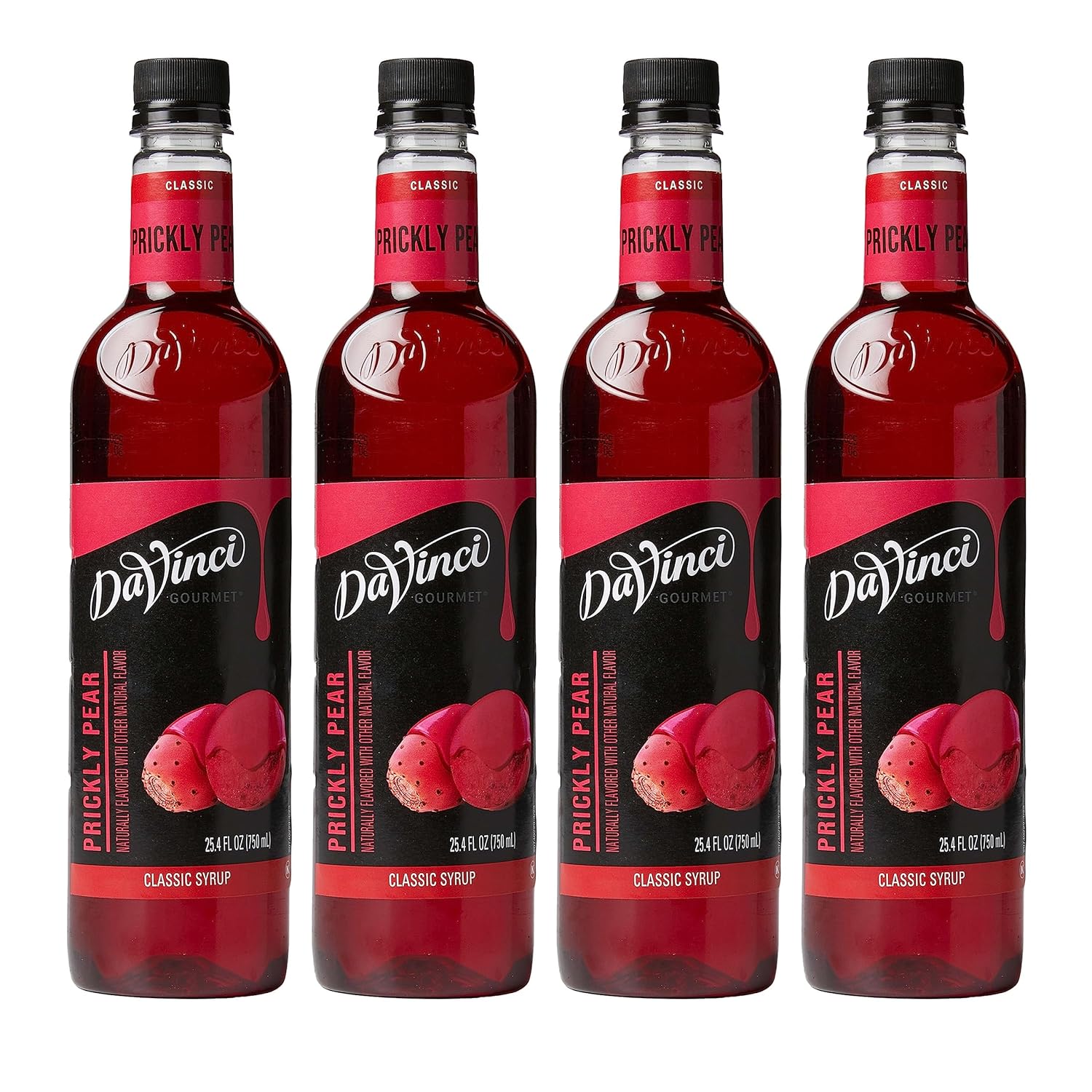 Davinci Gourmet Prickly Pear Syrup, 25.40 Fl Oz (Pack Of 4)