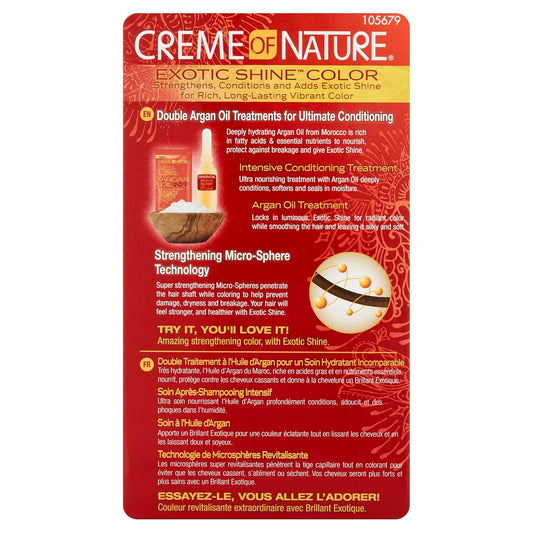 Creme of Nature Exotic Shine Color, Intense Black, 1.0 Fluid Ounce : Chemical Hair Dyes : Beauty & Personal Care