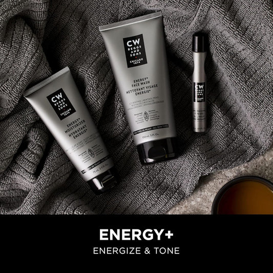 Cw Beggs Energy+ Moisturizer For Men, Normal To Dry Skin, Anti-Fatigue Face Cream, Hypoallergenic, Fragrance-Free, Paraben-Free, Alcohol-Free, Mineral Oil-Free, Cruelty-Free, 2.5 Fl. Oz