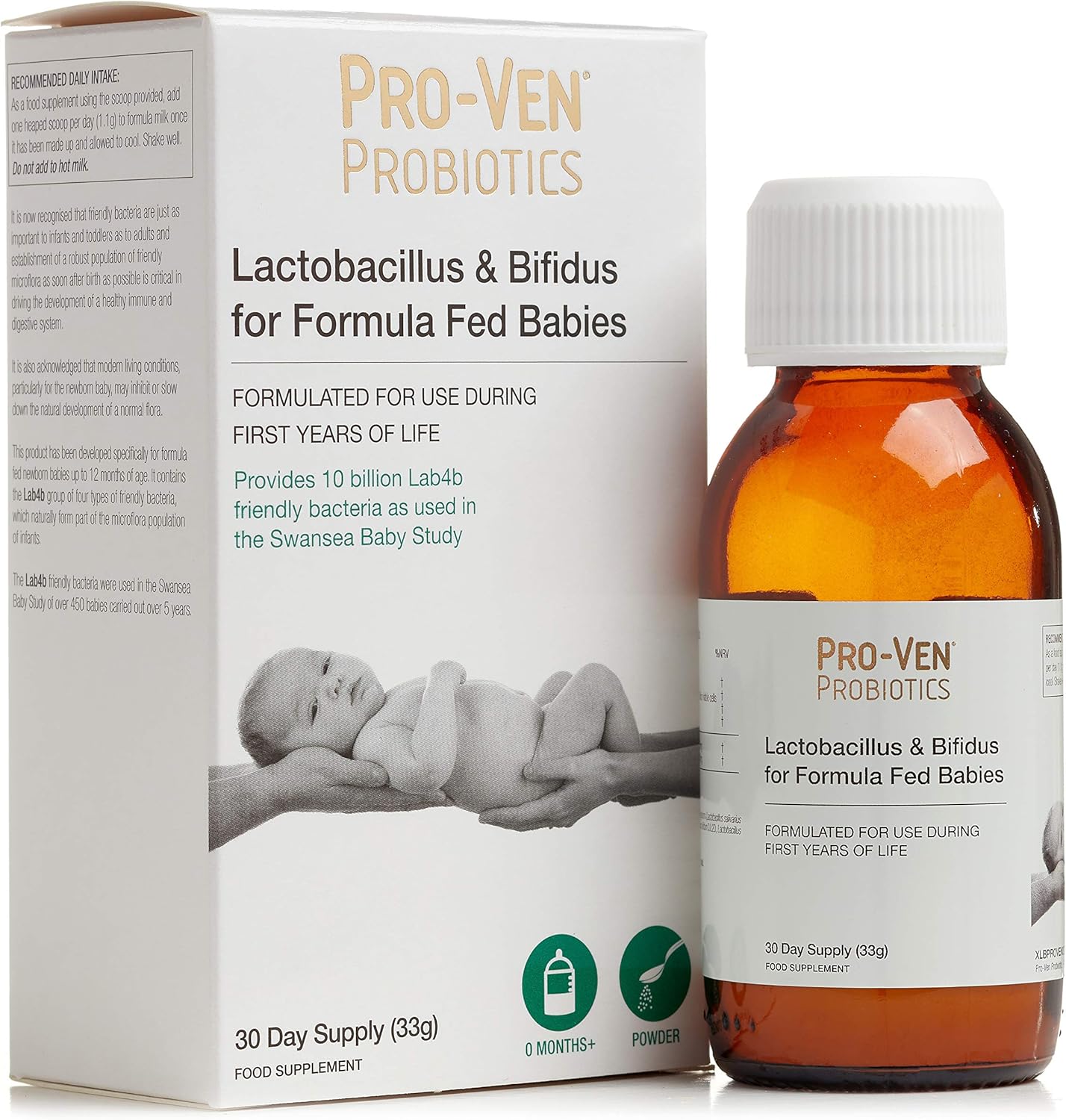 Proven Probiotics 33 g Lactobacillus and Bifidus for Formula Fed Babies : Amazon.co.uk: Health & Personal Care