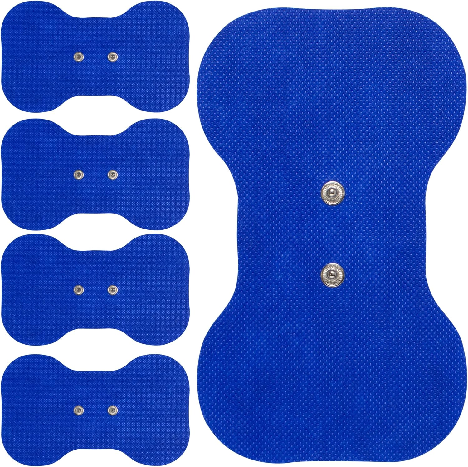 Med-Fit Butterfly Wireless Tens Self-Adhesive Electrode – Versatile, Durable, And Hassle-Free Pain Relief (Blue, Butterfly 5 Pack)