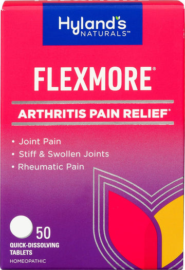 Hyland’S Flexmore, Arthritis Pain Relief, Joint Pain, Stiffness & Swelling, Rheumatic Pain, Quick Dissolving Tablets, 50 Count