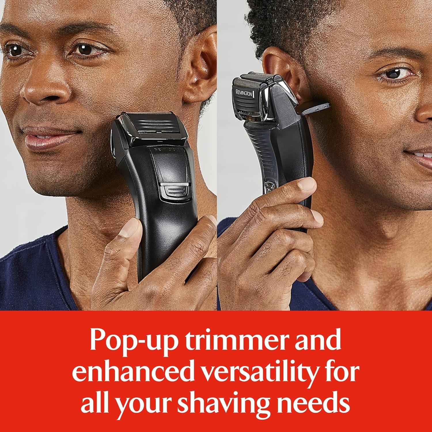 Remington Foil Shaver, Electric Razor for Men, Cordless Rechargeable with Pop Up Trimmer, Pivot & FlexFoil Technology, Lightweight Handheld Design, Black : Beauty & Personal Care