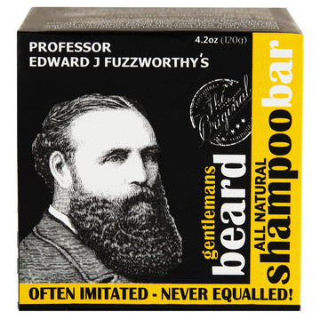 Professor Fuzzworthy'S Gentlemans Beer Beard Hair Shampoo Bar For Normal, Dry, Oily Hair | Scented With All Natural Oils From Tasmania Australia - 4.2 Oz