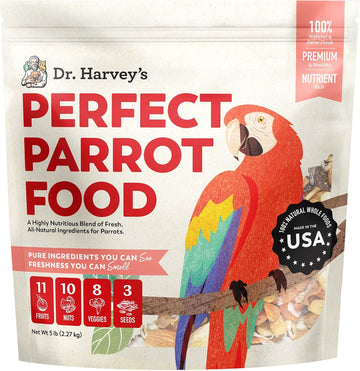 Dr. Harvey'S Perfect Parrot Blend - Natural Food For Large Parrots (5 Pounds)