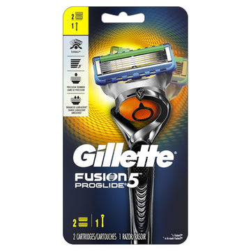 Gillette Fusion5 ProGlide Men's Razor Handle & 2 Blade Refills : Beauty & Personal Care