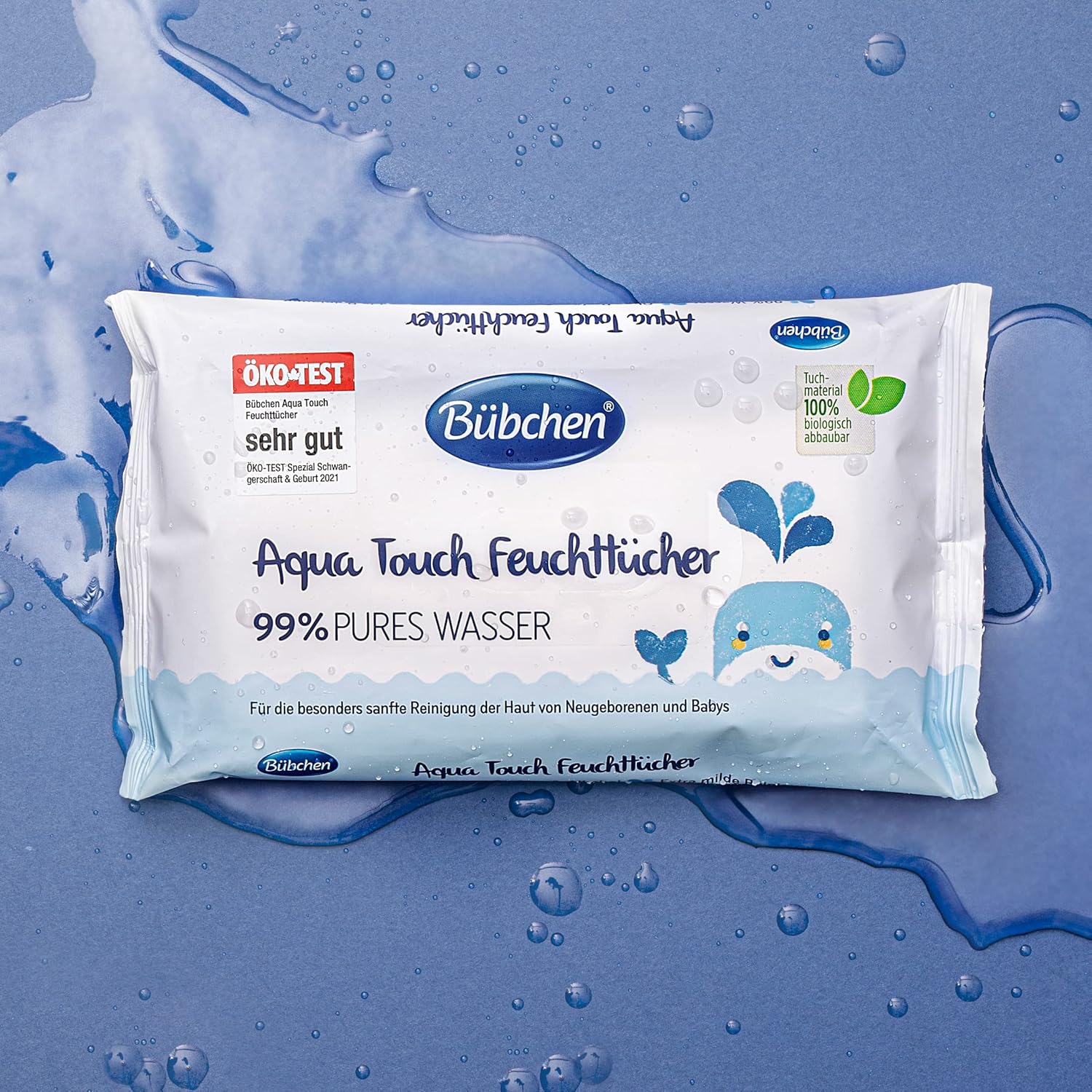 Bübchen Aqua Touch Wet Wipes For Newborns And Babies With 99% Pure Water (Pack Of 3 X 48)