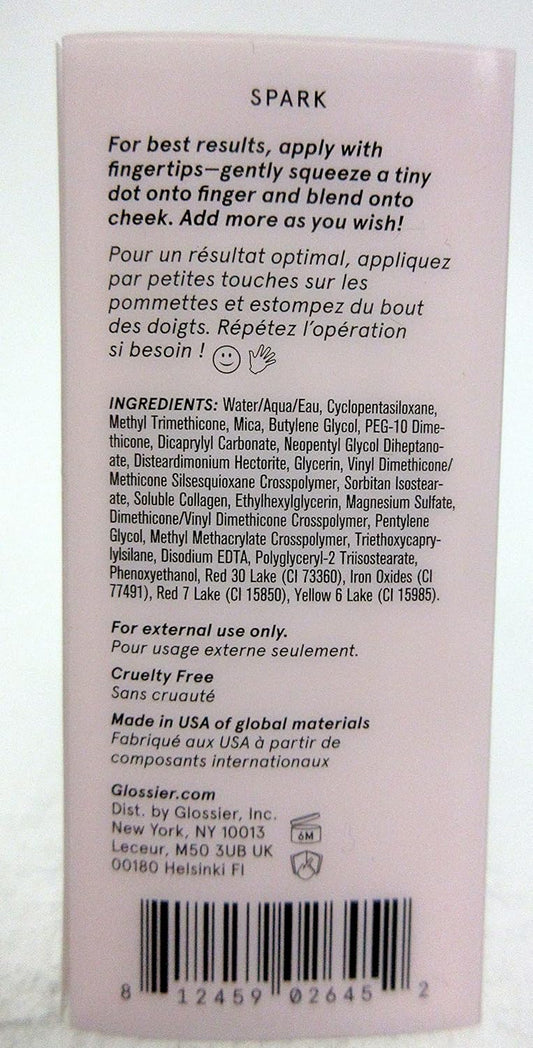 Glossier - Cloud Paint Seamless Cheek Color - Spark 10 Ml / 0.33 Fl Oz : Beauty & Personal Care