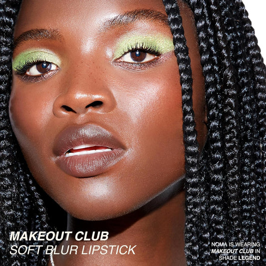 Freck Beauty Makeout Club Soft Blur Lipstick – Medium-To-Full Coverage, 8-Hour Wear, Transfer-Proof, Buildable Soft Matte Finish, Wearable Color For All Skin Tones | Legend (Rich Warm Brown)