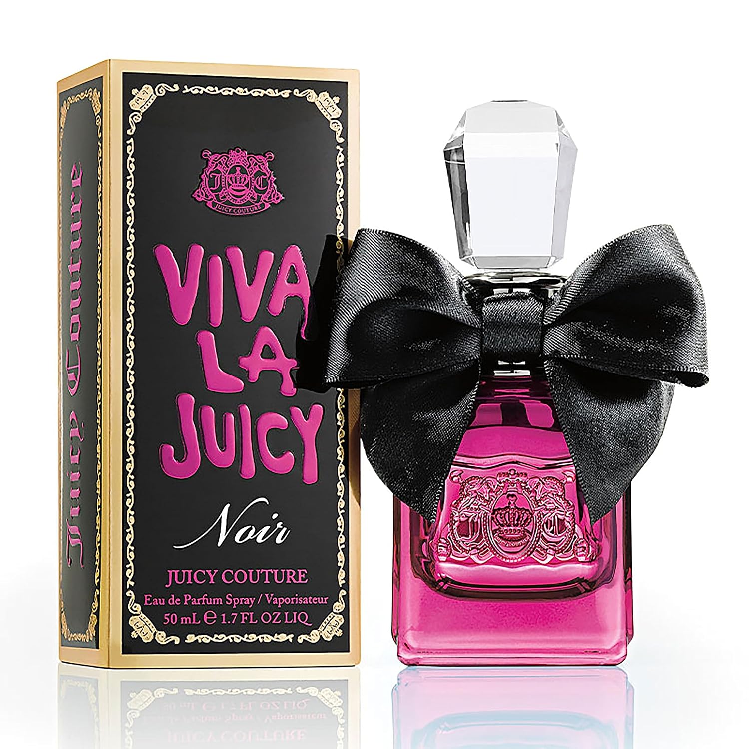 Juicy Couture Viva La Juicy Noir Eau De Parfum, Women'S Perfume With Notes Of Wild Berries, Gardenia & Amber - Fruity & Floral, Edp Spray