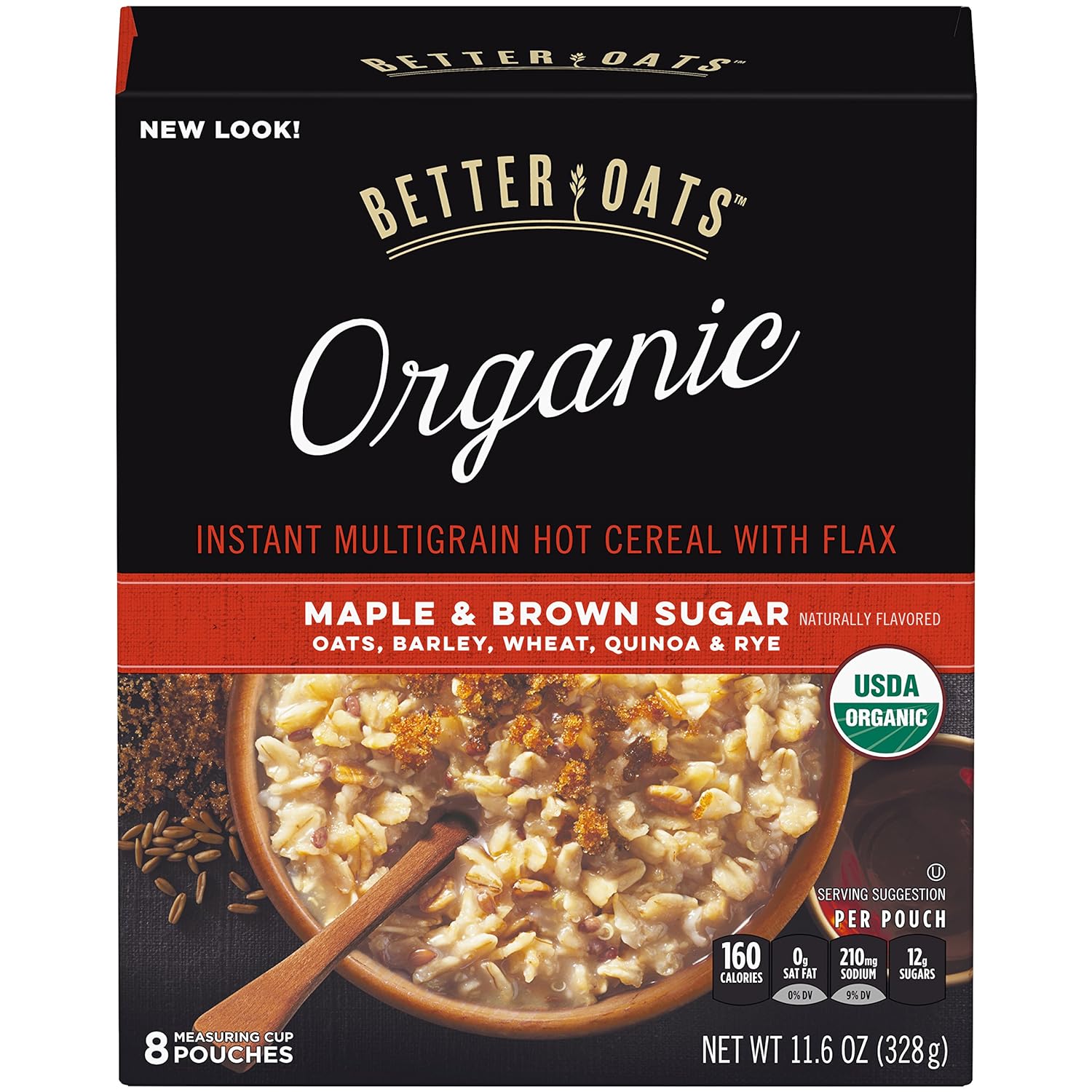 Better Oats Organic Maple & Brown Sugar 8 ct Box
