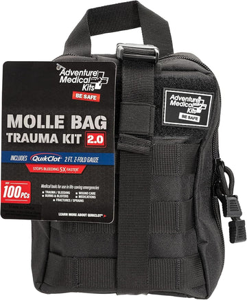 Adventure Medical Molle Bag Trauma Kit 2.0 (Black Bag)