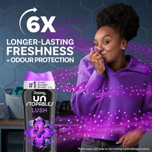 Downy Unstopables In-Wash Laundry Scent Booster Beads, Lush, 24 Oz