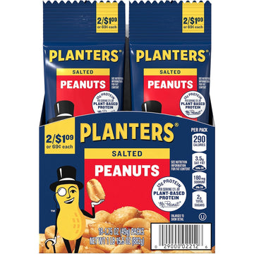 Planters Salted Peanuts, 1.75 Oz. (18-Pack)