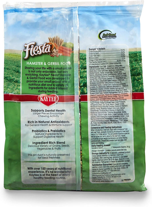 Kaytee Fiesta Hamster And Gerbil Food, 2.5-Lb Bag