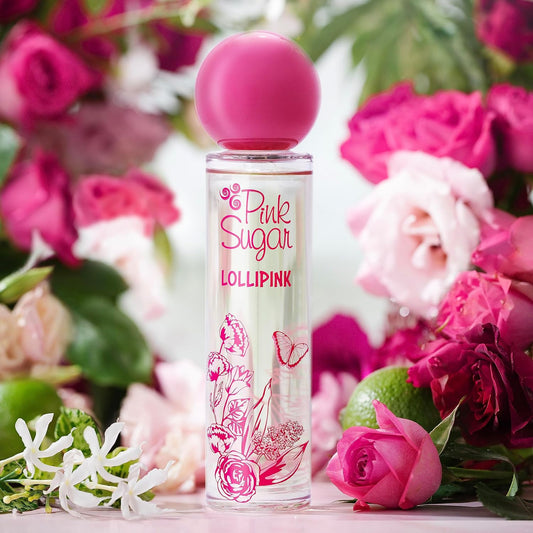 Pink Sugar Lollipink Eau De Toilette Perfume For Women, Fruity Floral Scent, Sweet Notes Of Apple, Rose, And Vanilla, Feminine, Sophisticated, Long Lasting