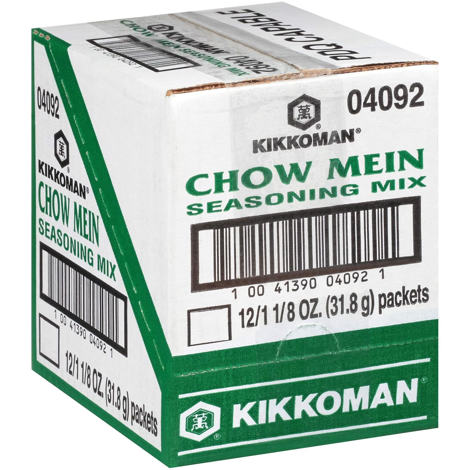 Kikkoman - Delicious Chow Mein Seasoning Mix - Full Flavored Low Sodium & No Fat, All Purpose Seasoning, No Added Preservatives - 1.125 Oz. (Pack Of 12)