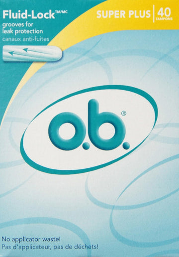 o.b. Tampons, Super Plus Absorbency, Value Pack, 40 ct