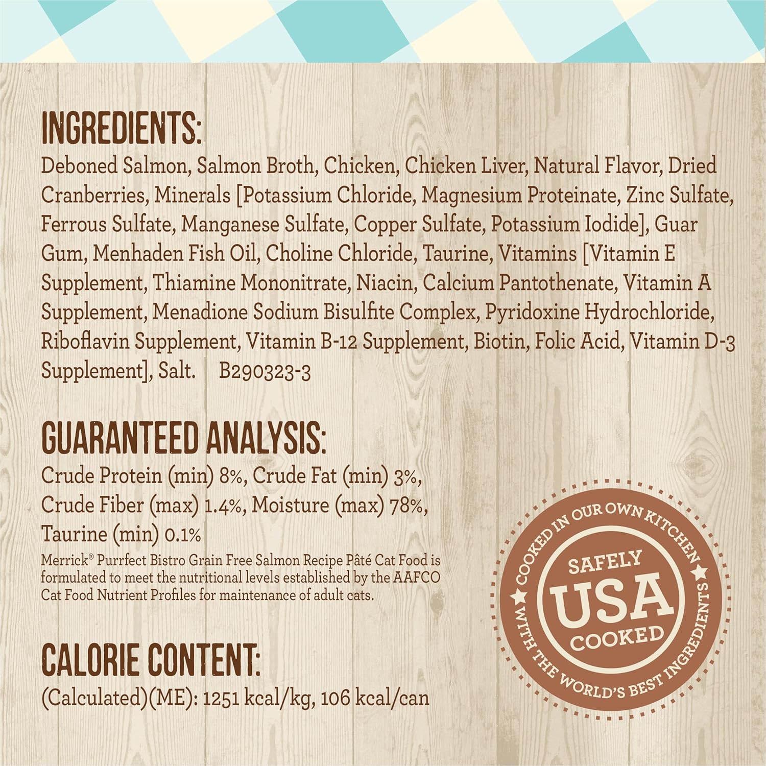 Merrick Purrfect Bistro Grain Free Premium Soft Canned Pate Adult Wet Cat Food, High Protein Salmon Recipe - (Pack of 24) 3 oz. Cans : Wet Pet Food : Pet Supplies