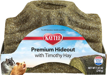Kaytee Premium Timothy Treat Hideout For Pet Hamsters, Gerbils, And Mice, Small
