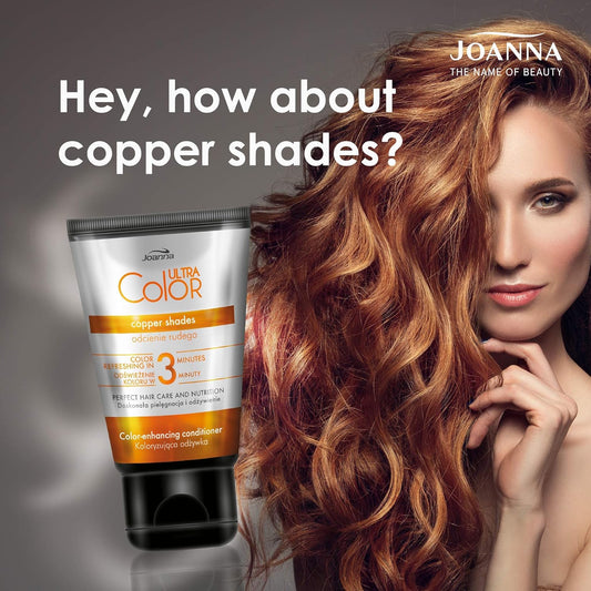 Joanna Ultra Color - Colour Enhancing Conditioner - Pink Shades Of Blond - Natural And Dyed Hair - Hair Care - Hydrating Moisturising Ammonia Free - Refresh And Enhance The Colour In 3 Minutes - 100 G