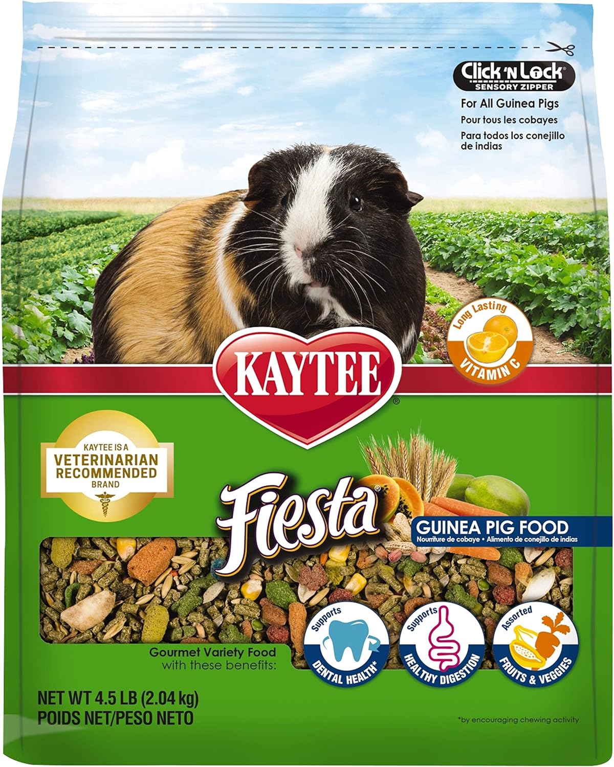 Kaytee Fiesta Pet Guinea Pig Food, 4.5 Pound