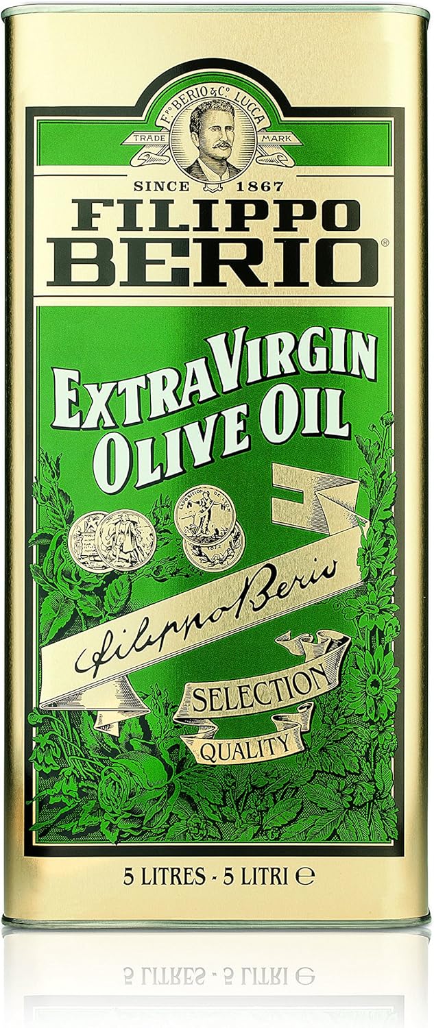 Filippo Berio Extra Virgin Olive Oil, Large Olive Oil 1 Litre Tin, 1L