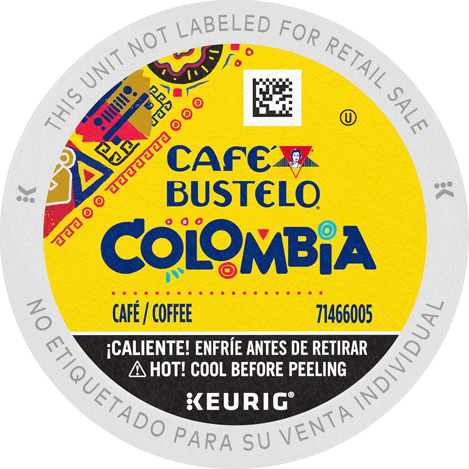 Café Bustelo Colombia Medium Roast Coffee, 72 Keurig K-Cup Pods