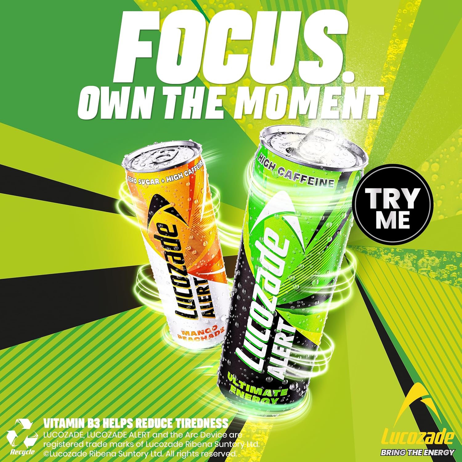 Lucozade Alert Energy Drink Ultimate 250Ml (Pack Of 24)