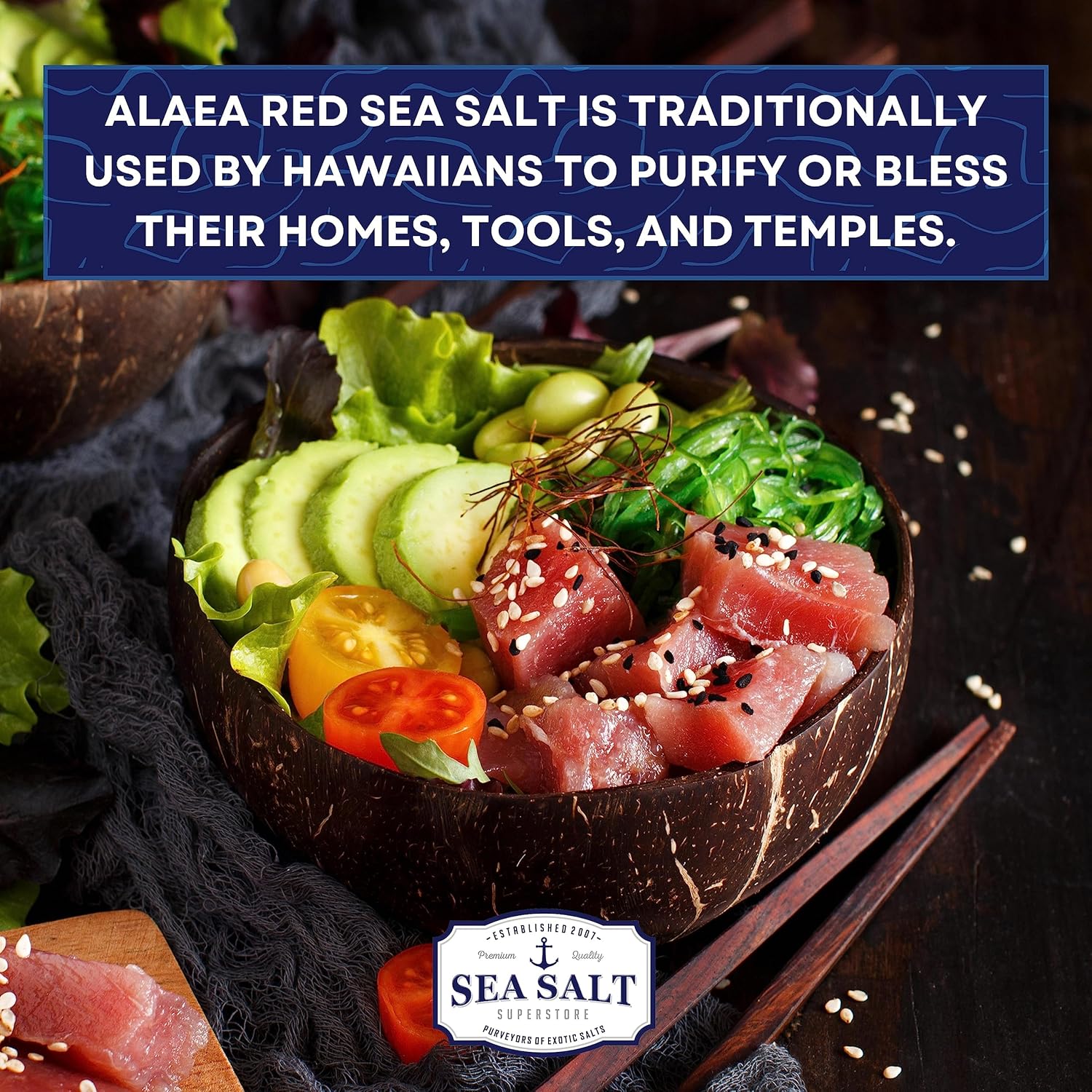 Alaea Coarse Crystal Red Hawaiian Salt To Add Color To Any Dish And Natural Finishing Use, Red Salt Made With Alaea Clay, 14 Oz Bag : Grocery & Gourmet Food