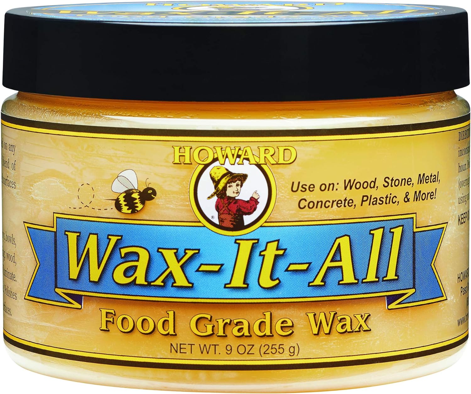 Howard Products WAX009 Food-Grade Wax, 9 Ounce (Pack of 1), Cream