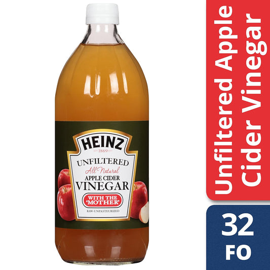 Heinz Apple Cider Vinegar Unfiltered (32 Fl Oz Bottle)