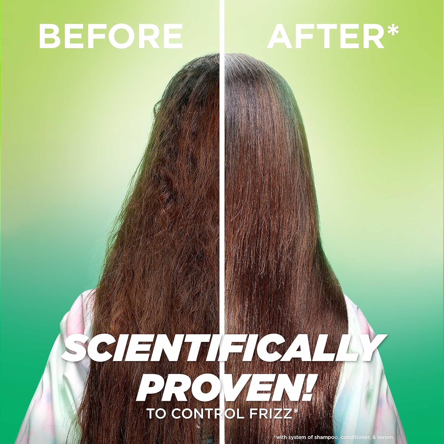 Garnier Fructis Sleek And Shine Anti-Frizz Serum For Frizzy, Dry, Unmanageable Hair, 5.1 Ounce (3 Count)