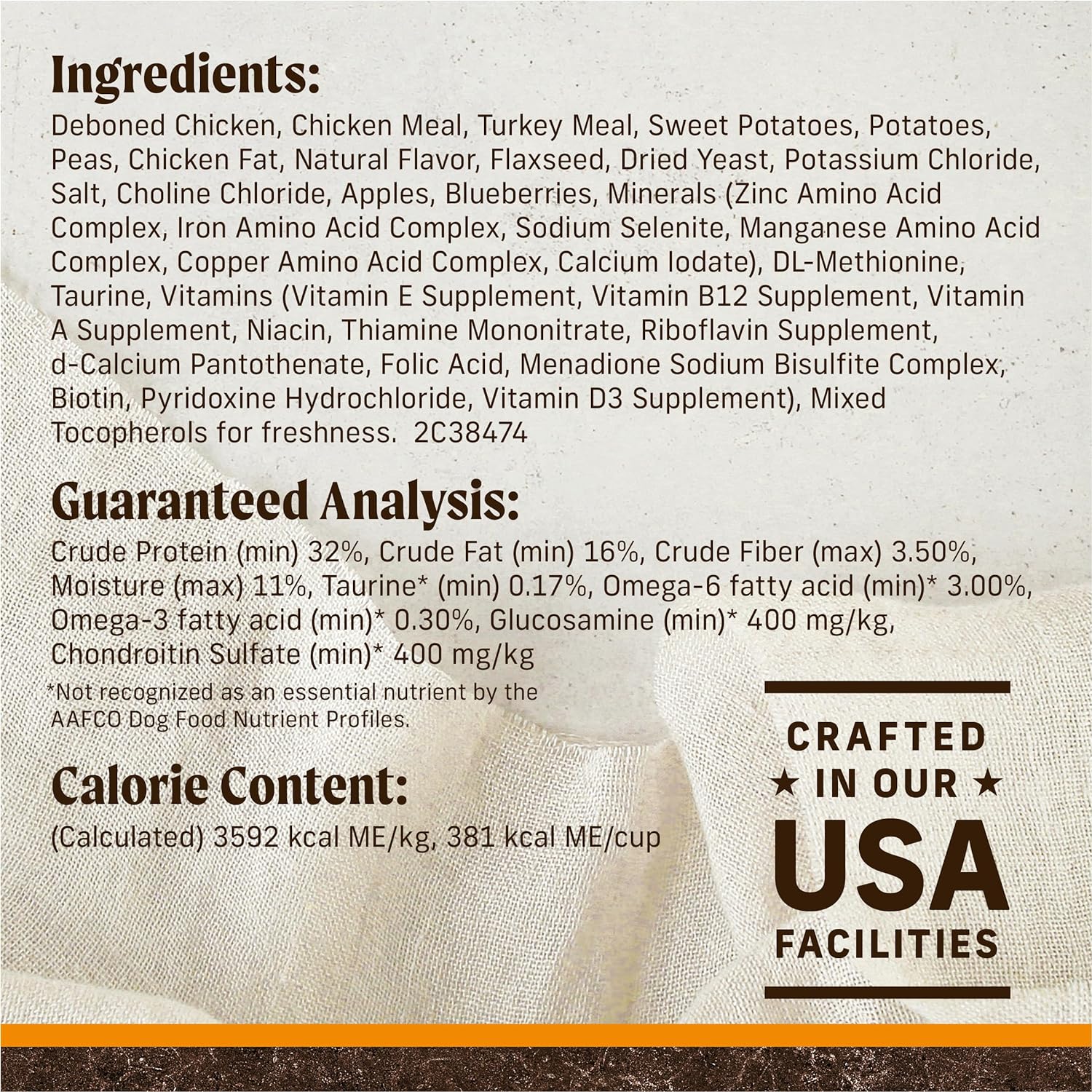 Merrick Premium Grain Free Dry Adult Dog Food, Wholesome And Natural Kibble With Real Chicken And Sweet Potato - 22.0 lb. Bag : Pet Supplies