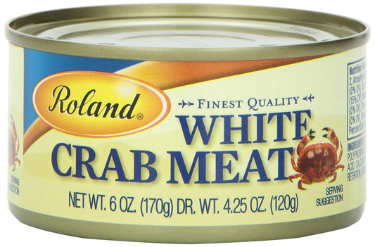 Roland Crab Meat, White, 6 Ounce (Pack of 6) : Packaged Crabmeat : Grocery & Gourmet Food
