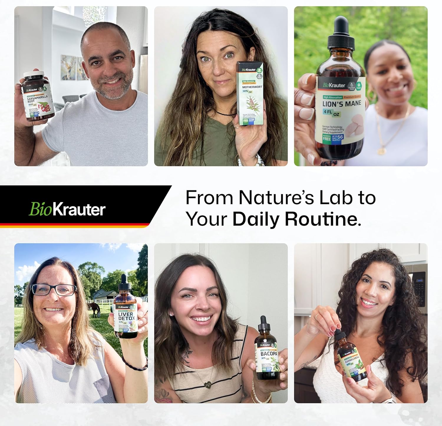 Bio Krauter Pine Pollen Powder Capsules 1000 Mg - 100 Pine Pollen Capsules For Men And Women Support - Herbal Supplement For Immune Support : Health & Household