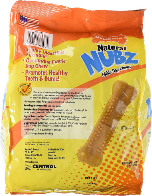 Nylabone Natural Nubz Edible Dog Chews, 22 Count