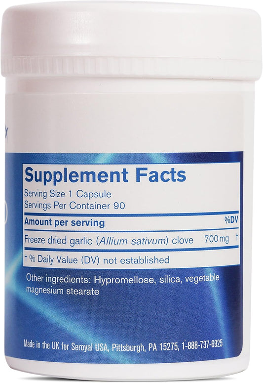 Pharmax Garlic Freeze Dried | Supports Upper Respiratory Tract And Cardiovascular Health | 90 Capsules