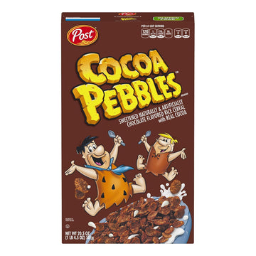 Post Cocoa Pebbles Gluten Free Breakfast Cereal, 20.5 Ounce Box