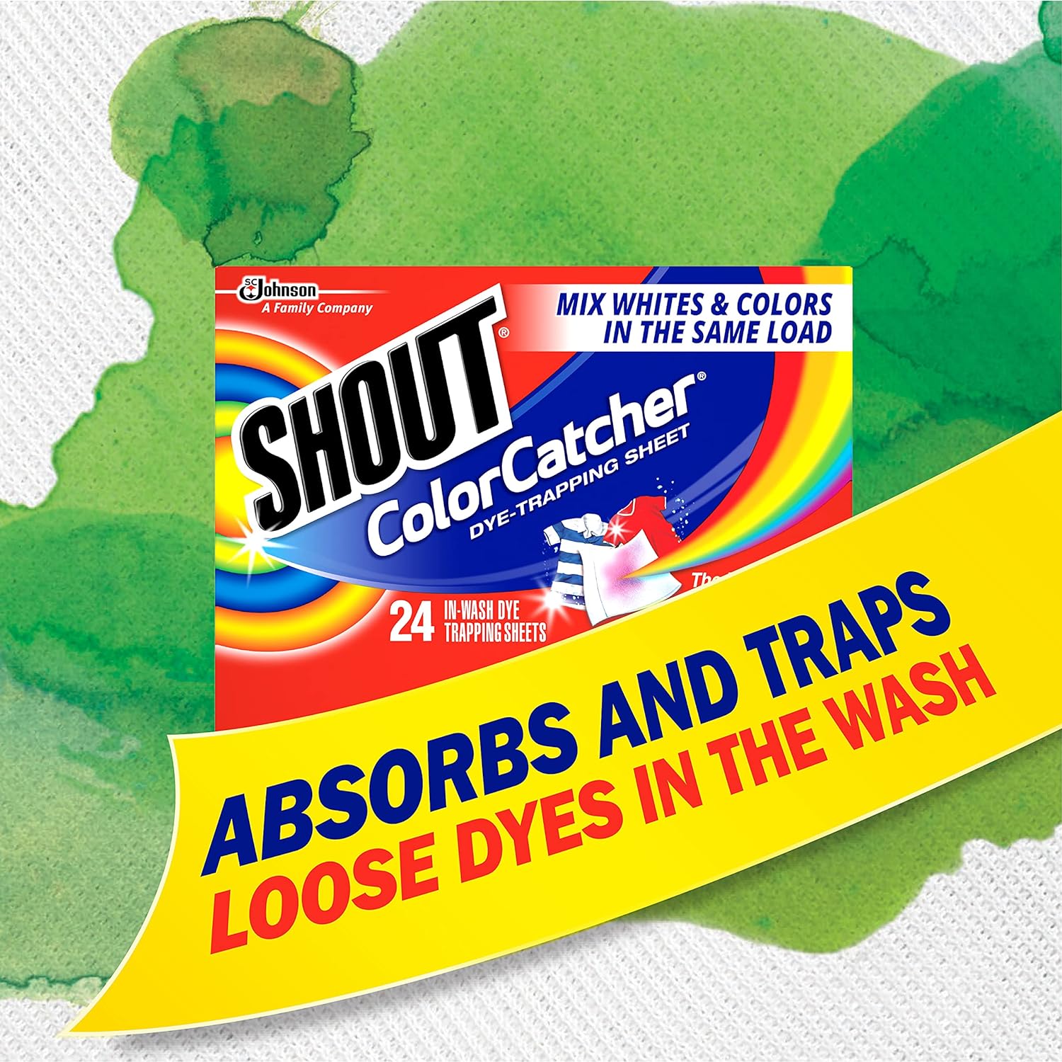 Shout Color Catcher Sheets for Laundry, Allow mixed washes, Prevent color runs, and Maintain original color of clothing, 72 Count - Pack of 2 (144 Total Sheets) : Health & Household