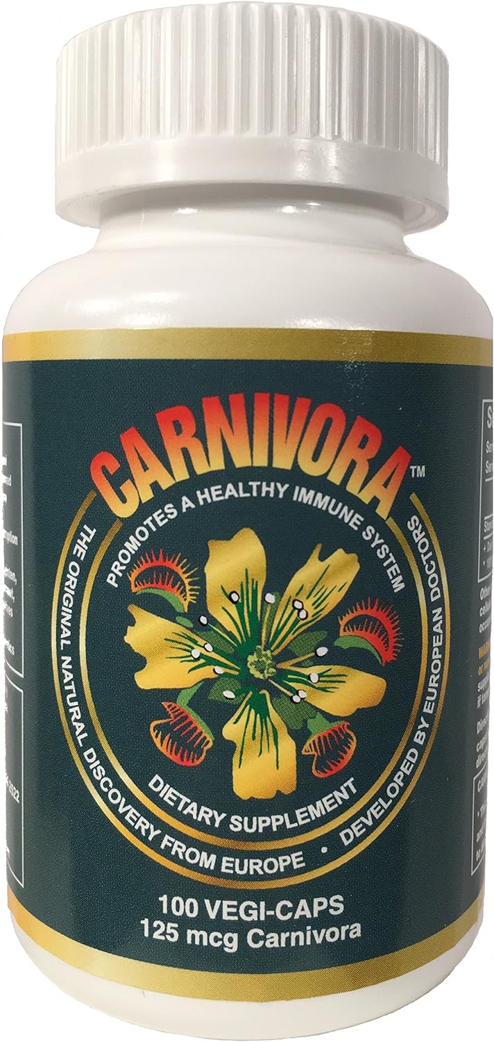 Carnivora Vegi-Caps - Gluten Free, Vegan Friendly Capsules to Strengthen and Support Your Immune System (100 Capsules)