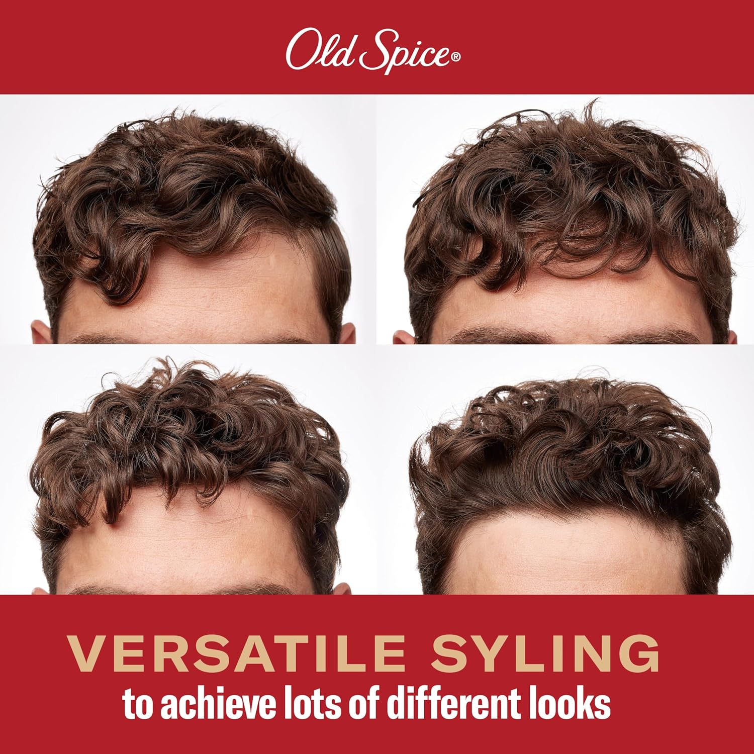 Old Spice Hair Styling Fiji Pomade for Men Flexible Hold Low Shine, 2.22 oz Each, Twin Pack 4.44 oz : Beauty & Personal Care