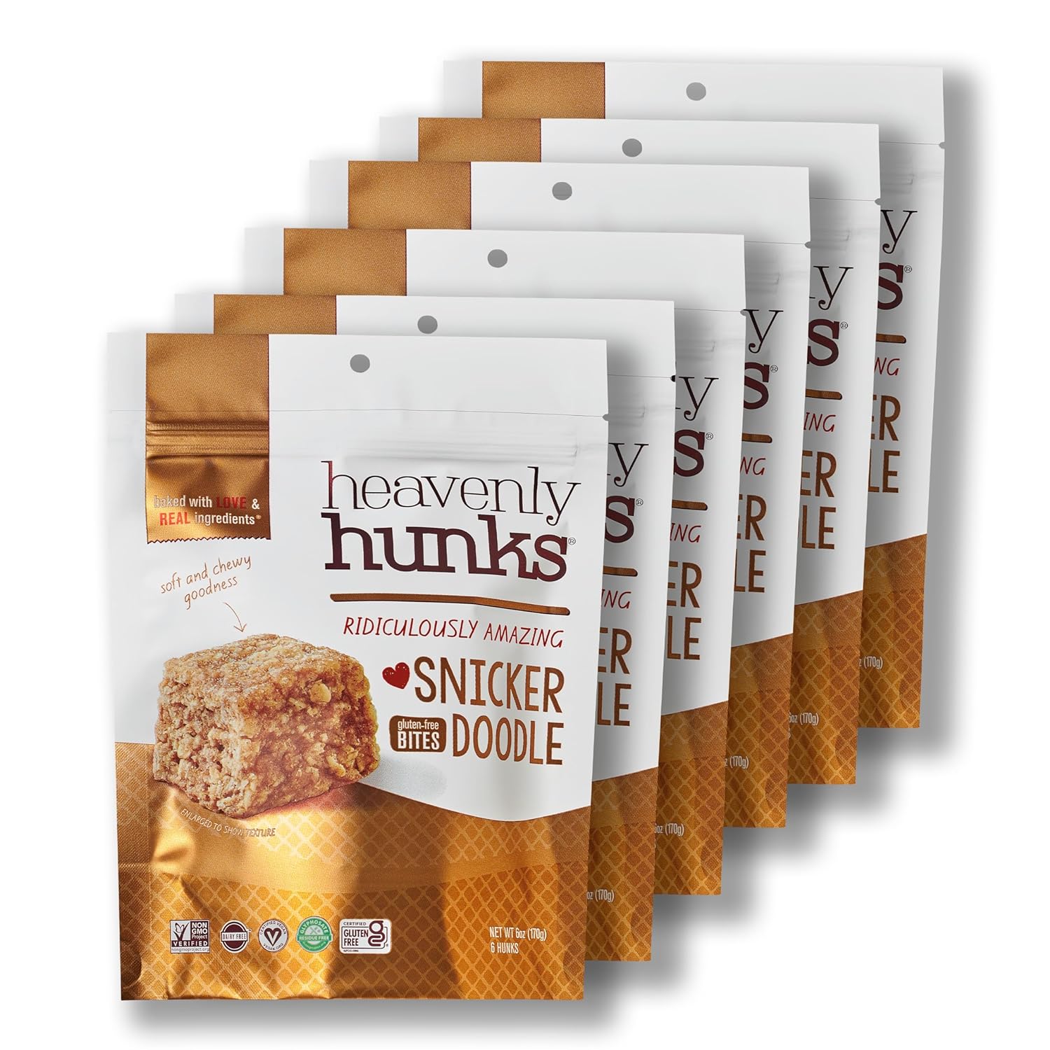 Heavenly Hunks Snickerdoodle - 6Oz Bag (6 Pack)