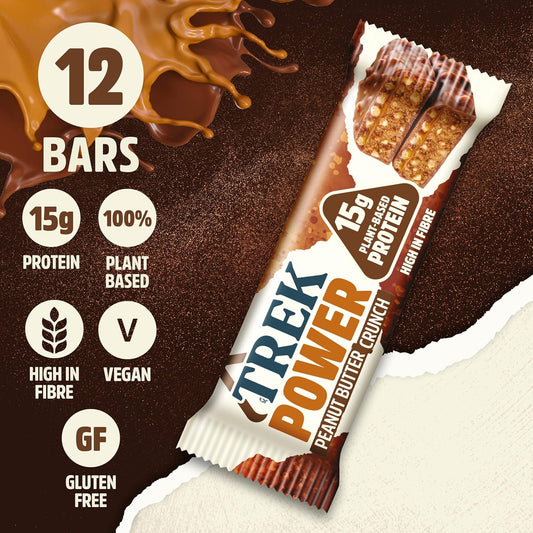 Jb'S Trek Protein Power Bar Variety Pack - Plant Based - Gluten Free - Vegan Snack - 55G X 12 Bars