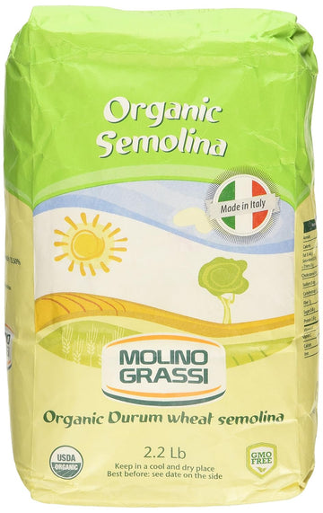 Molino Grassi Organic Italian Semolina Flour, 35.2 Oz