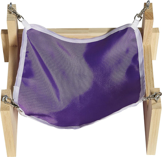 Kaytee Hammock With Stand 11" X 12.5" X 5.25",Purple