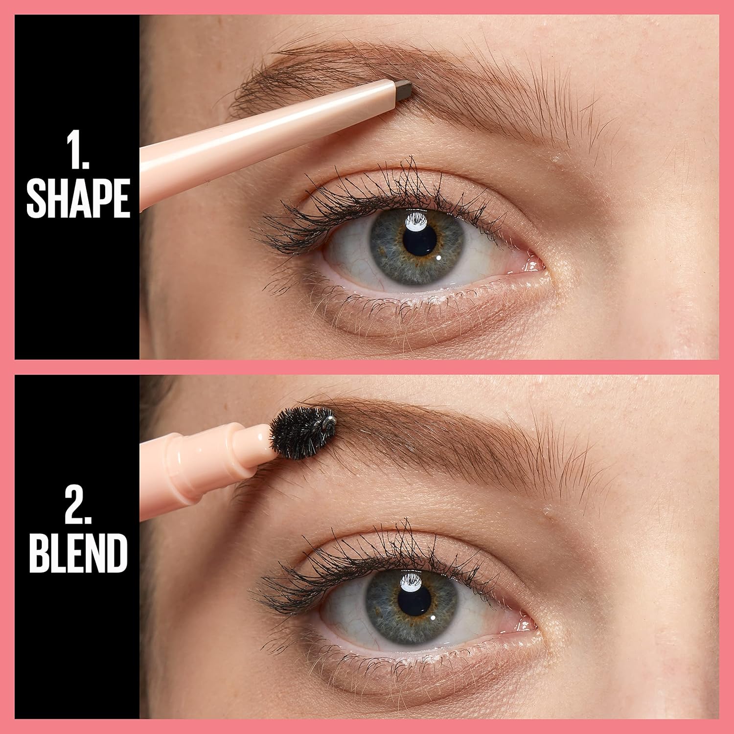 Maybelline Total Temptation Eyebrow Definer Pencil, Medium Brown, 2 Count