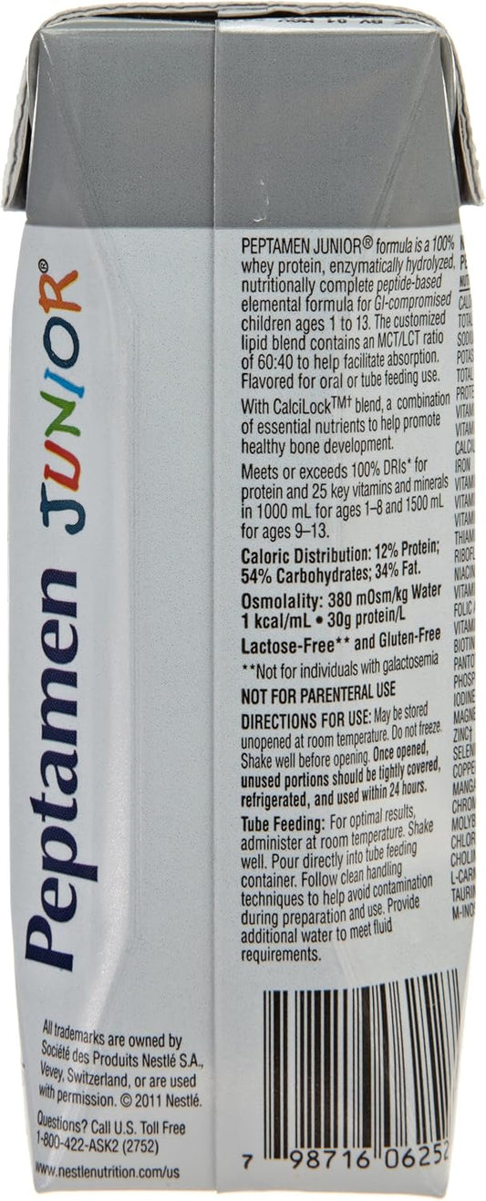 Peptamen Junior, Vanilla, 250 Ml Cartons (Pack Of 24)